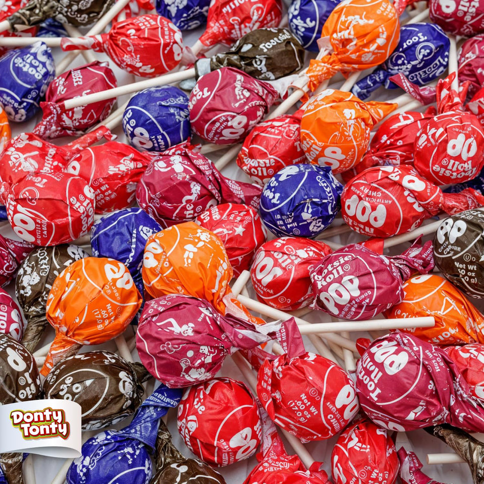 Donty-Tonty POPS bulk bag with 48 wrapped lollipops for easy sharing