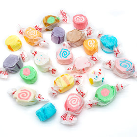 Donty-Tonty salt water taffy 12 flavors variety delights guests at gatherings.
