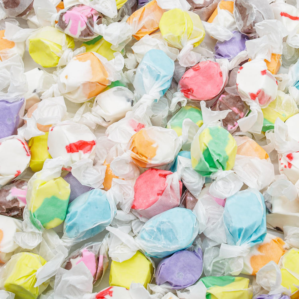 Donty-Tonty salt water taffy assortment in a bulk bag for party snacking