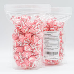 Donty-Tonty Cinnamon taffy pieces swirl reveals soft, chewy texture