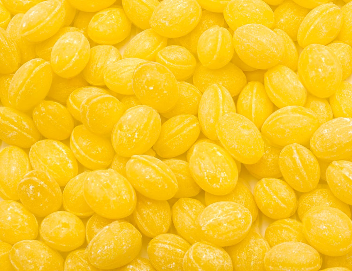 Donty-Tonty Sanded Lemon Drops front view for bright, classic candy snacking.