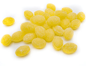 Donty-Tonty Sanded Lemon Drops on kitchen counter, ready for a quick treat.