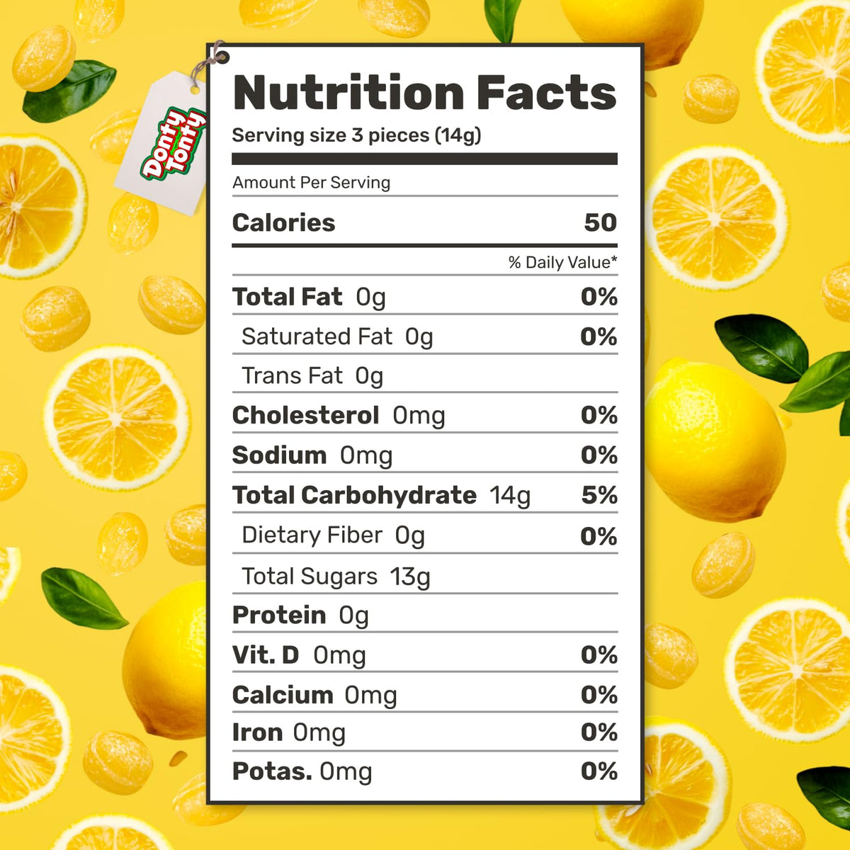 Donty-Tonty Lemon Drops pouring jar, convenient bulk candy for gatherings.