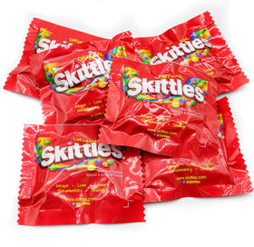 Donty-Tonty Skittles bag clear packaging protects freshness
