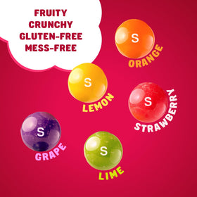 Donty-Tonty Skittles flavor variety with strawberry lemon orange grape lime