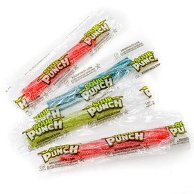 Donty-Tonty Sour Punch Twists at office snack station; color and variety boost break time.