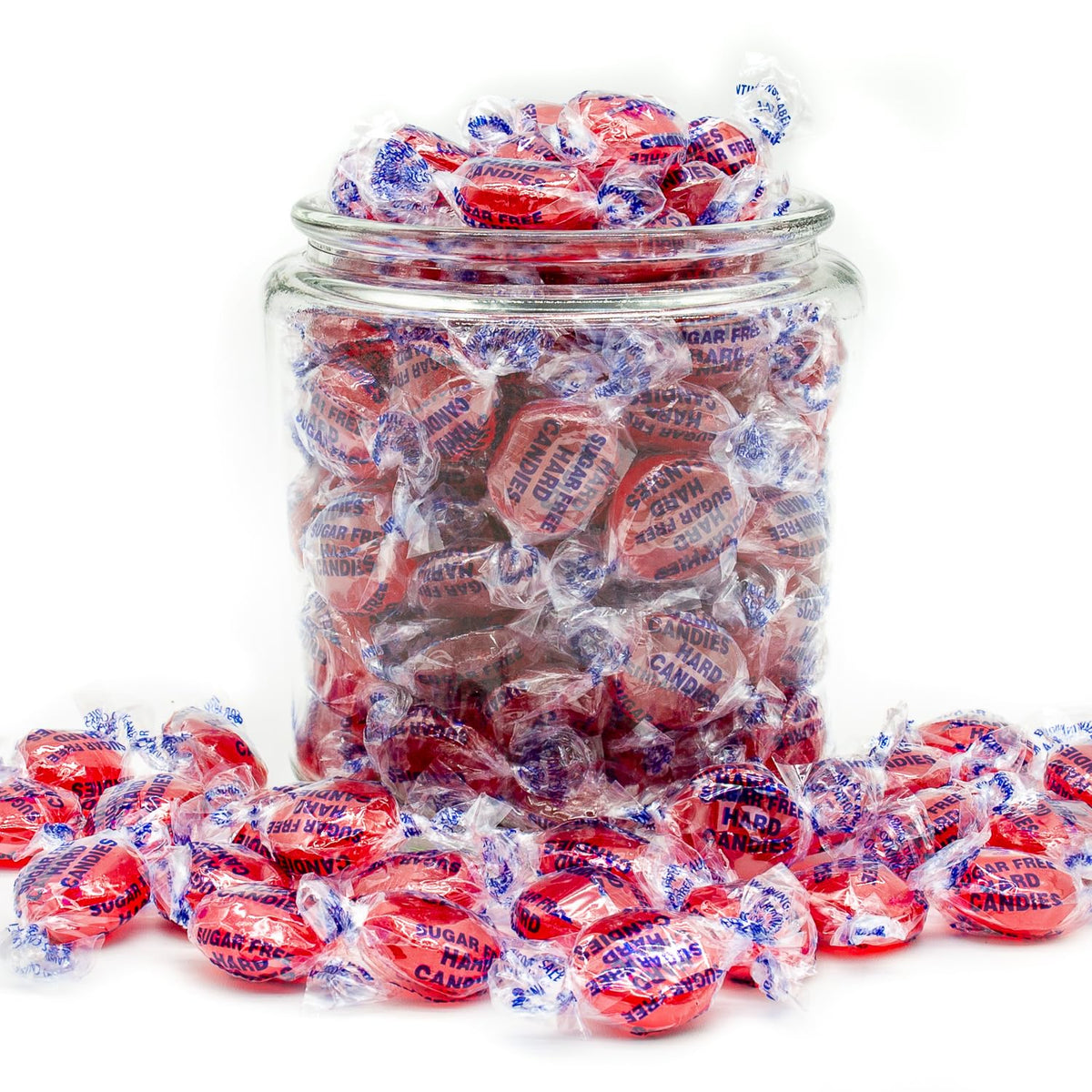 Donty-Tonty cinnamon hard candy on desk or in kitchen for quick snack