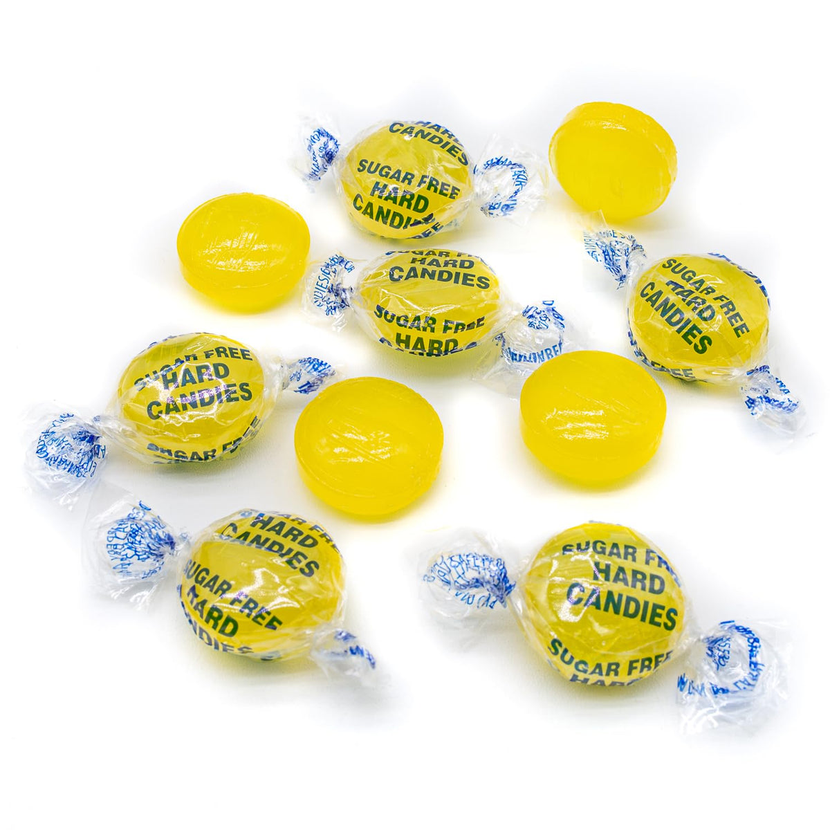Donty-Tonty Lemon Drops in a transparent bag easy to store and share.