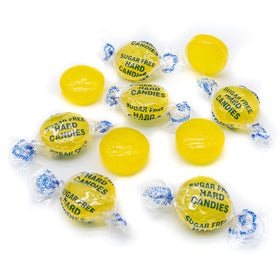 Donty-Tonty Lemon Drops in a transparent bag easy to store and share.