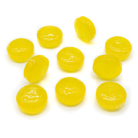 Donty-Tonty Sugar Free Lemon Drops on shelf present a bulk-friendly snack option.