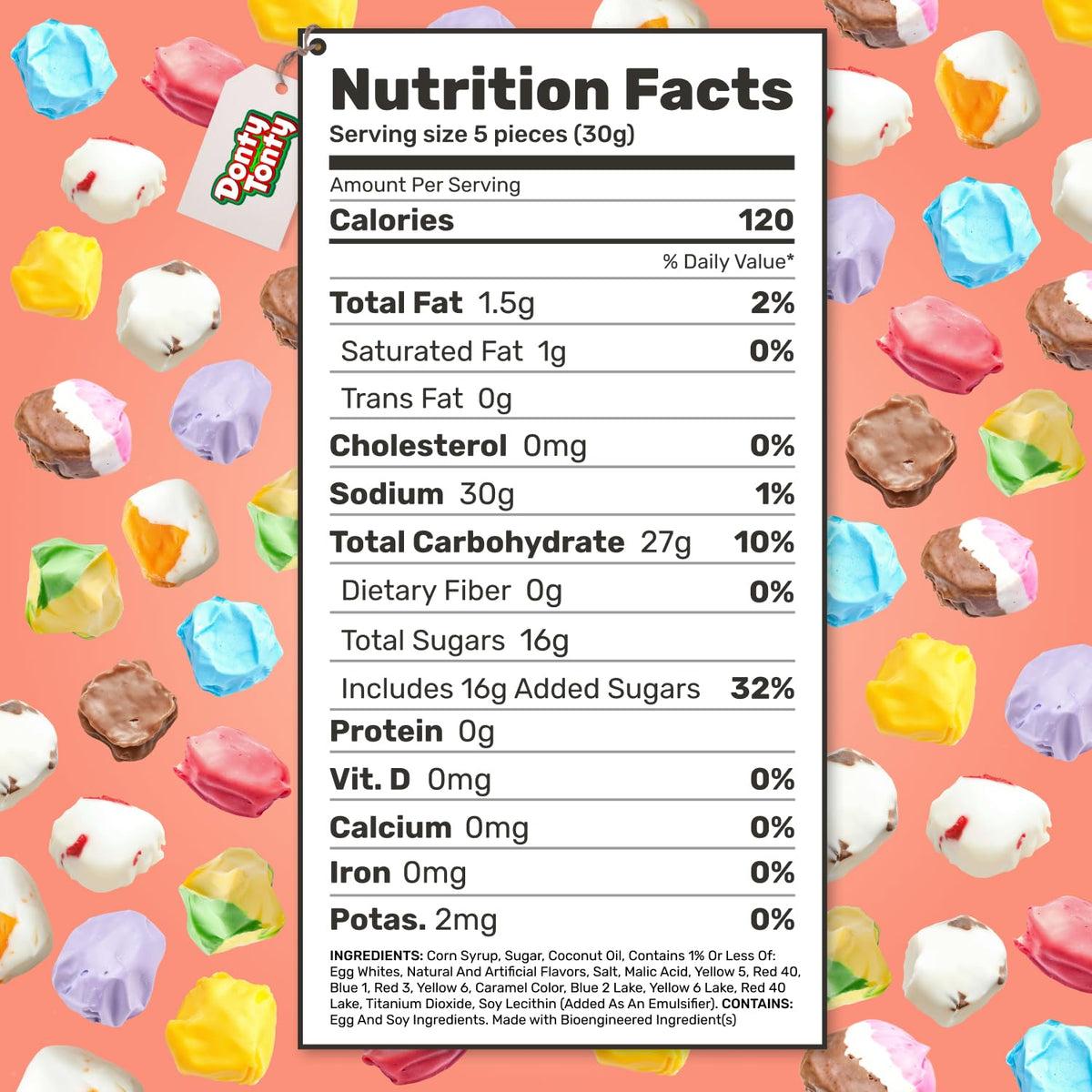 Donty-Tonty gluten-free kosher taffy suitable for diverse guests