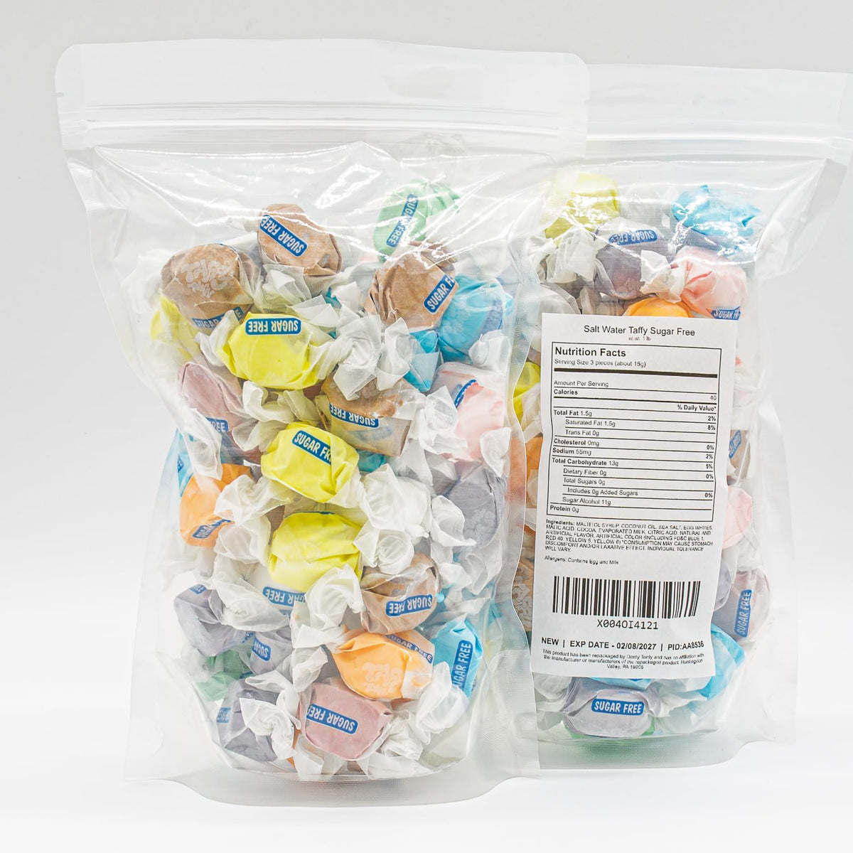 Donty-Tonty taffy individually wrapped to preserve freshness and easy sharing.