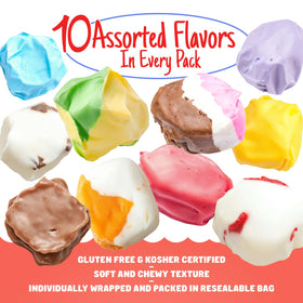 Donty-Tonty taffy close-up showing soft airy texture for easy chewing