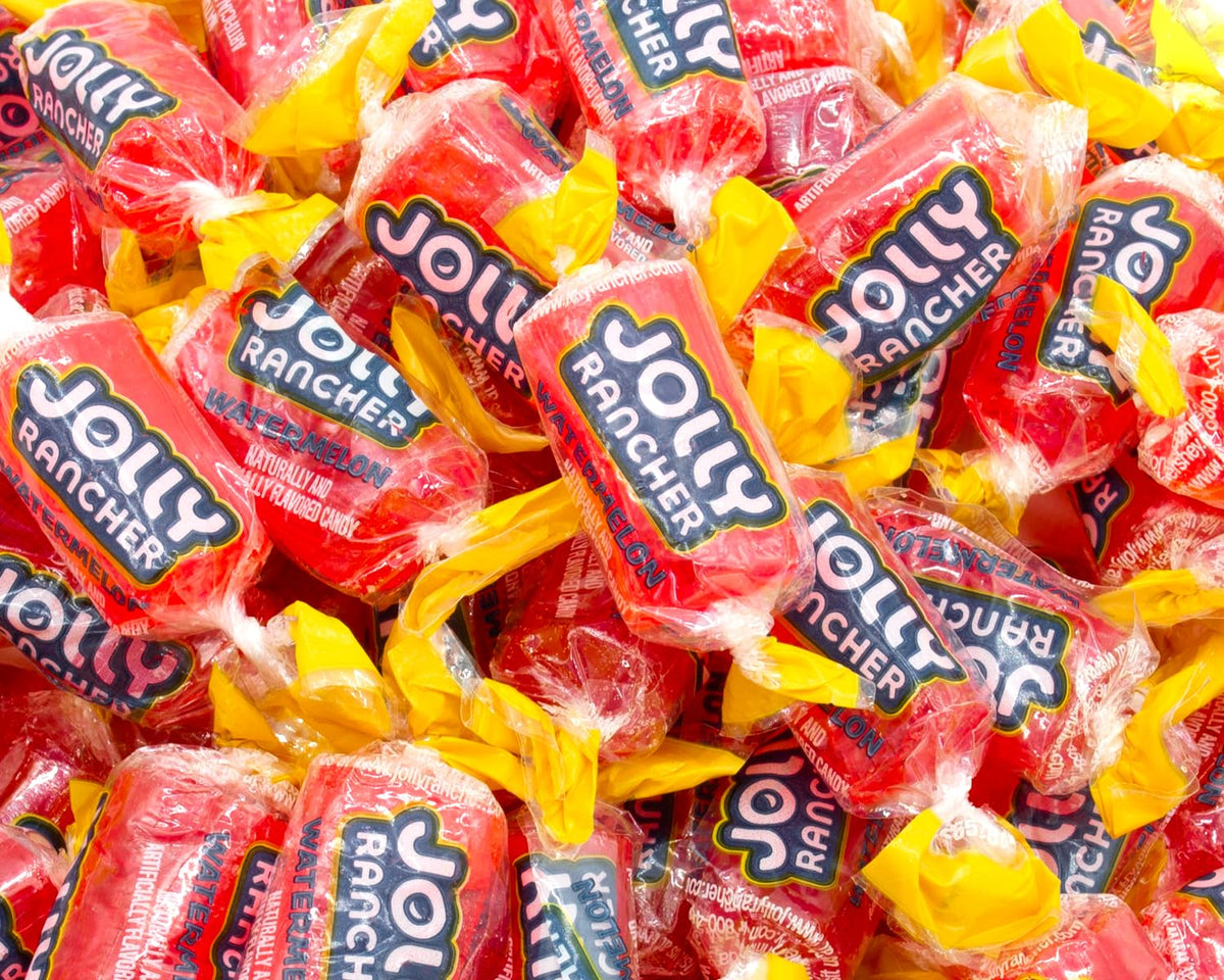 Donty-Tonty WATERMELON bulk bag displayed with vibrant pink candies for shared snacking