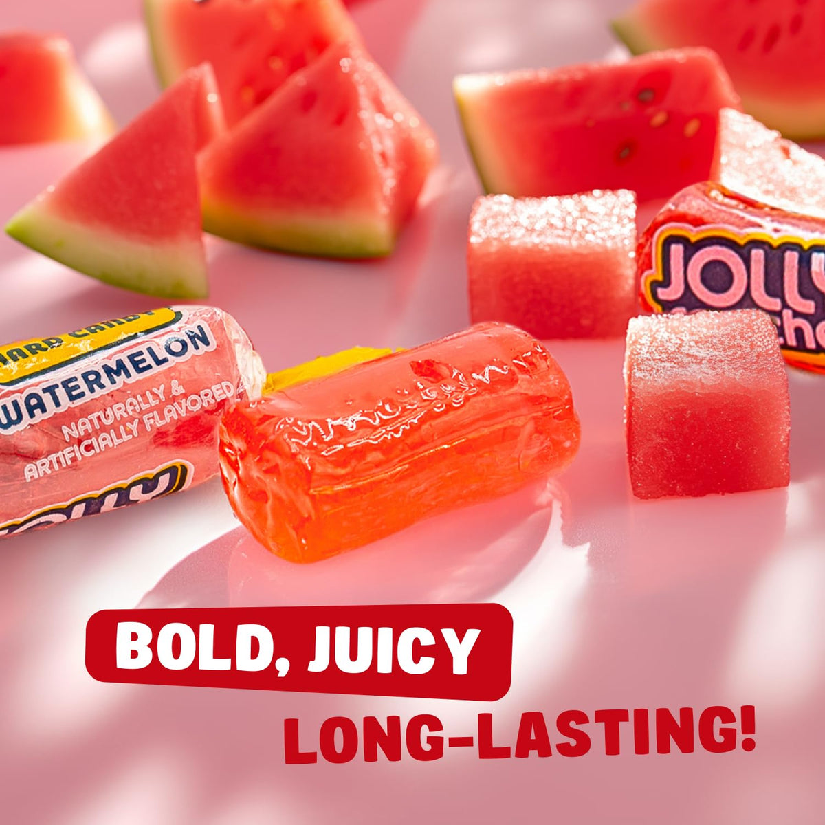 Donty-Tonty Watermelon hard candy display bowl-ready for quick sharing in offices.