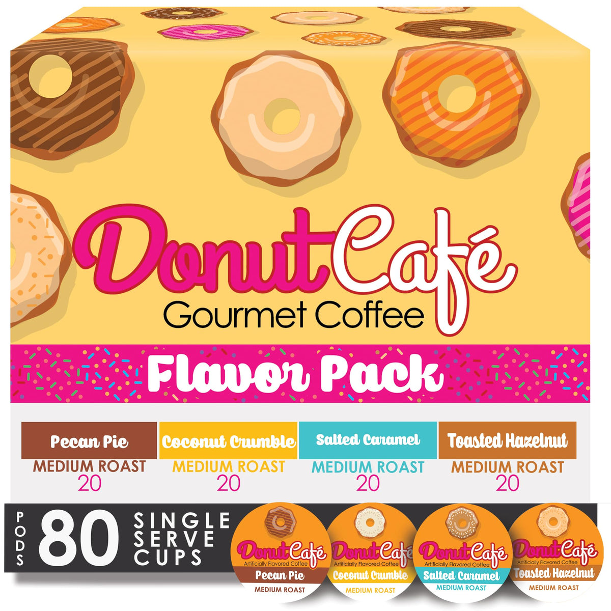 Donut Café Pecan Pie pods for Keurig, flavorful single-serve convenience
