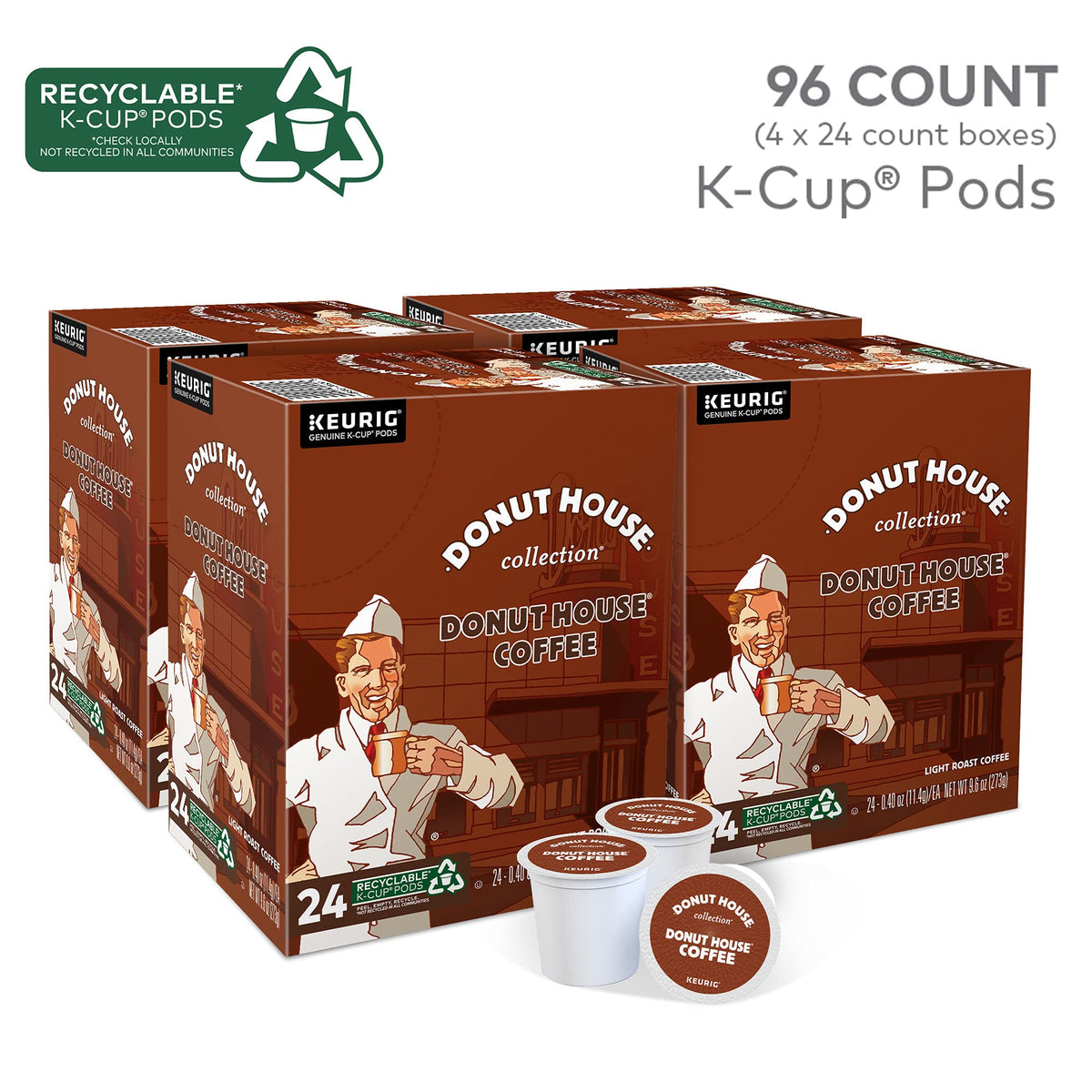 Donut House Collection box packaging ideal for quick, everyday coffee picks.