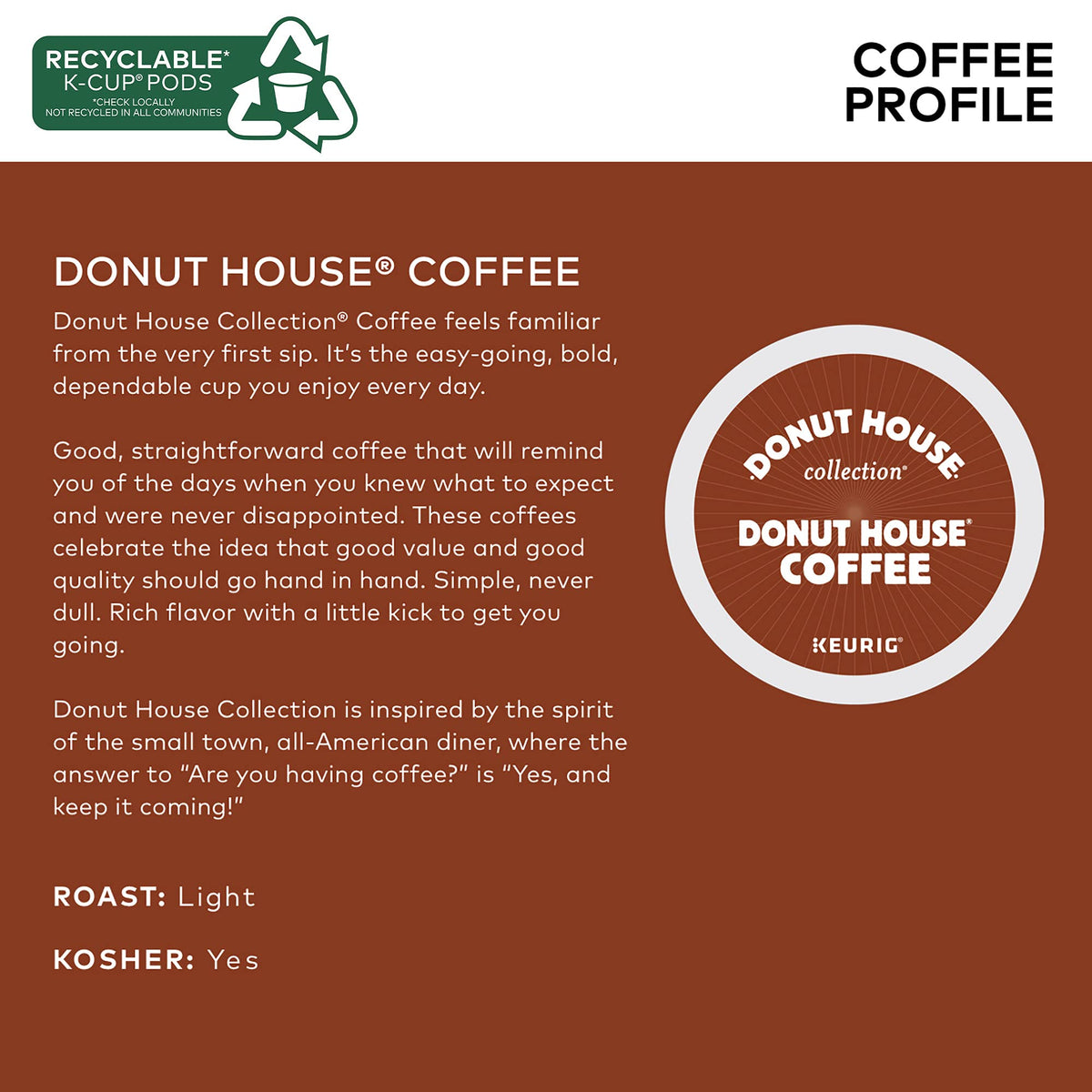 Donut House Collection coffee cup serve for a quick, comforting sip.