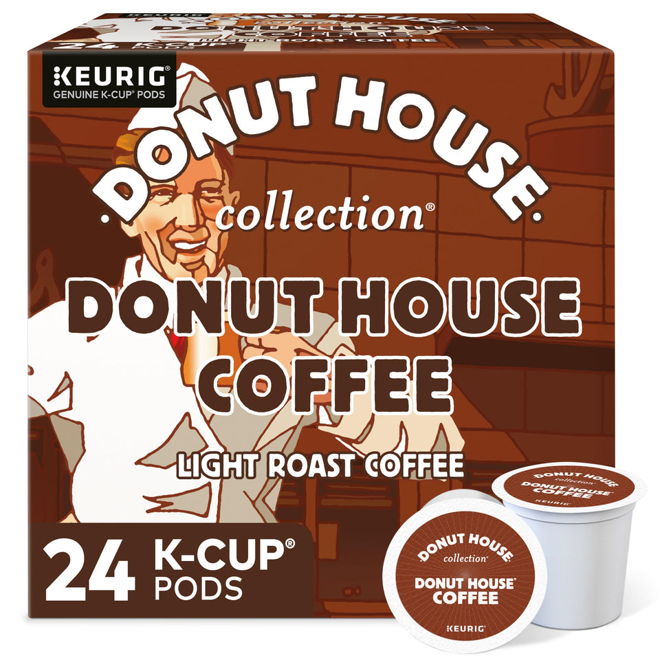 Donut House Collection K-Cup pods in a box for quick morning brew