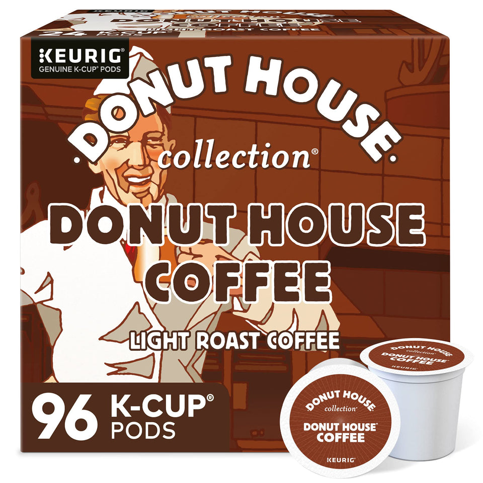 Donut House Collection light roast k-cup pods for a smooth start to your day.