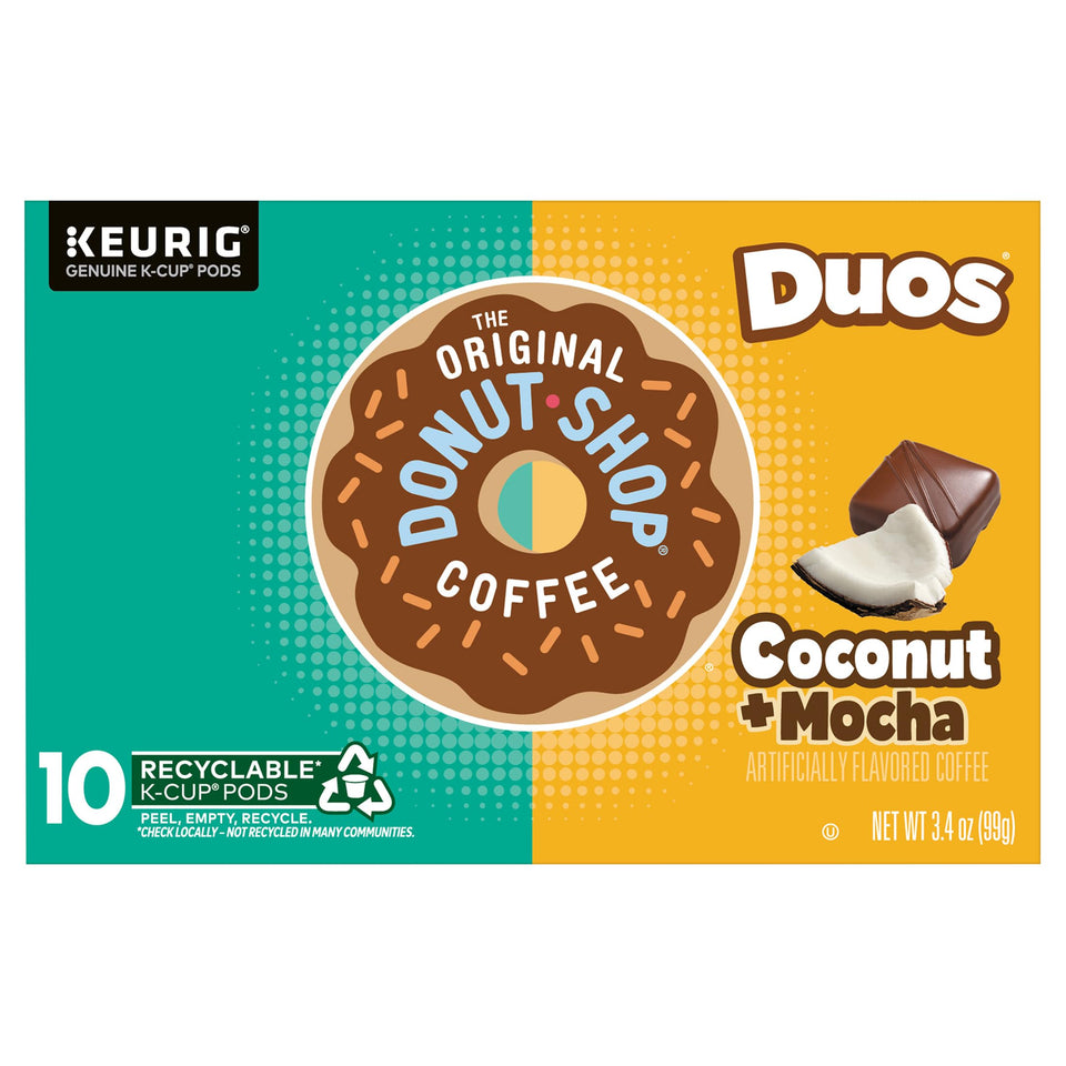 Donut Shop Coffee Coconut Mocha K-Cup pod for a quick, creamy start