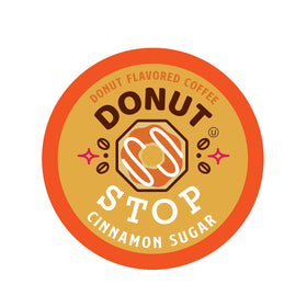 Donut Stop Cinnamon Sugar coffee pod ready for Keurig brewers for a cozy start.