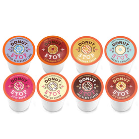 Donut Stop glazed donut pod—rich aroma for bakery-inspired mornings.