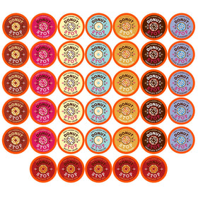 Donut Stop vanilla donut pod—aroma-rich coffee for a cozy morning.