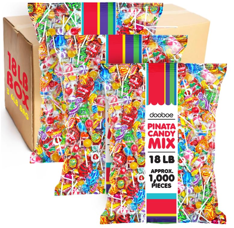 Dooboe 18lb bulk pinata candy mix for large celebrations and restocking.