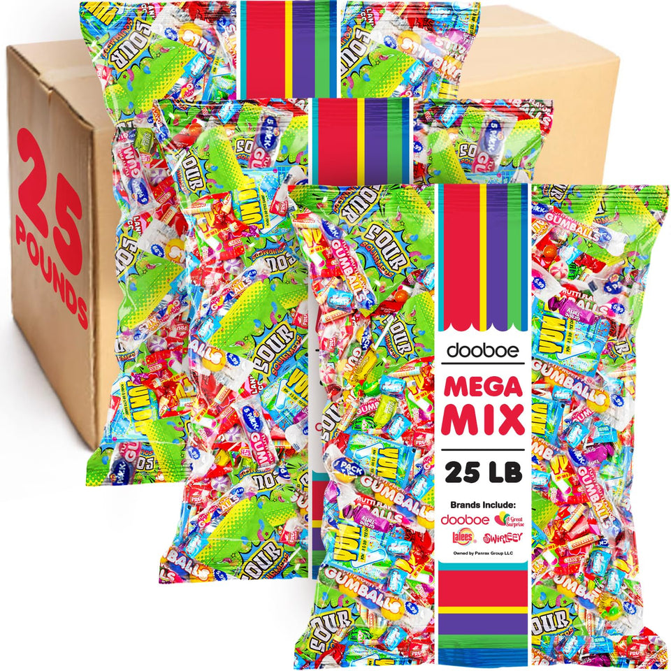 Dooboe bulk candy 25lb pack for classrooms and events