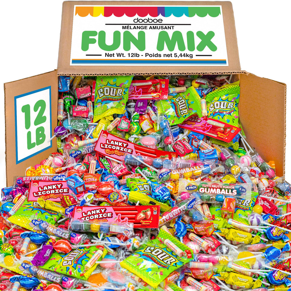 Dooboe bulk candy assortment 12 lb display for piñatas and party tables