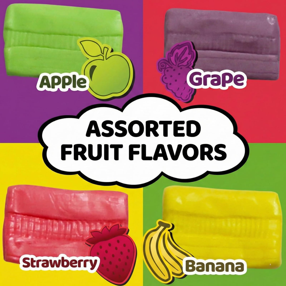 Dooboe Mini Taffy Candy strawberry flavor, great for party favors and snacking.
