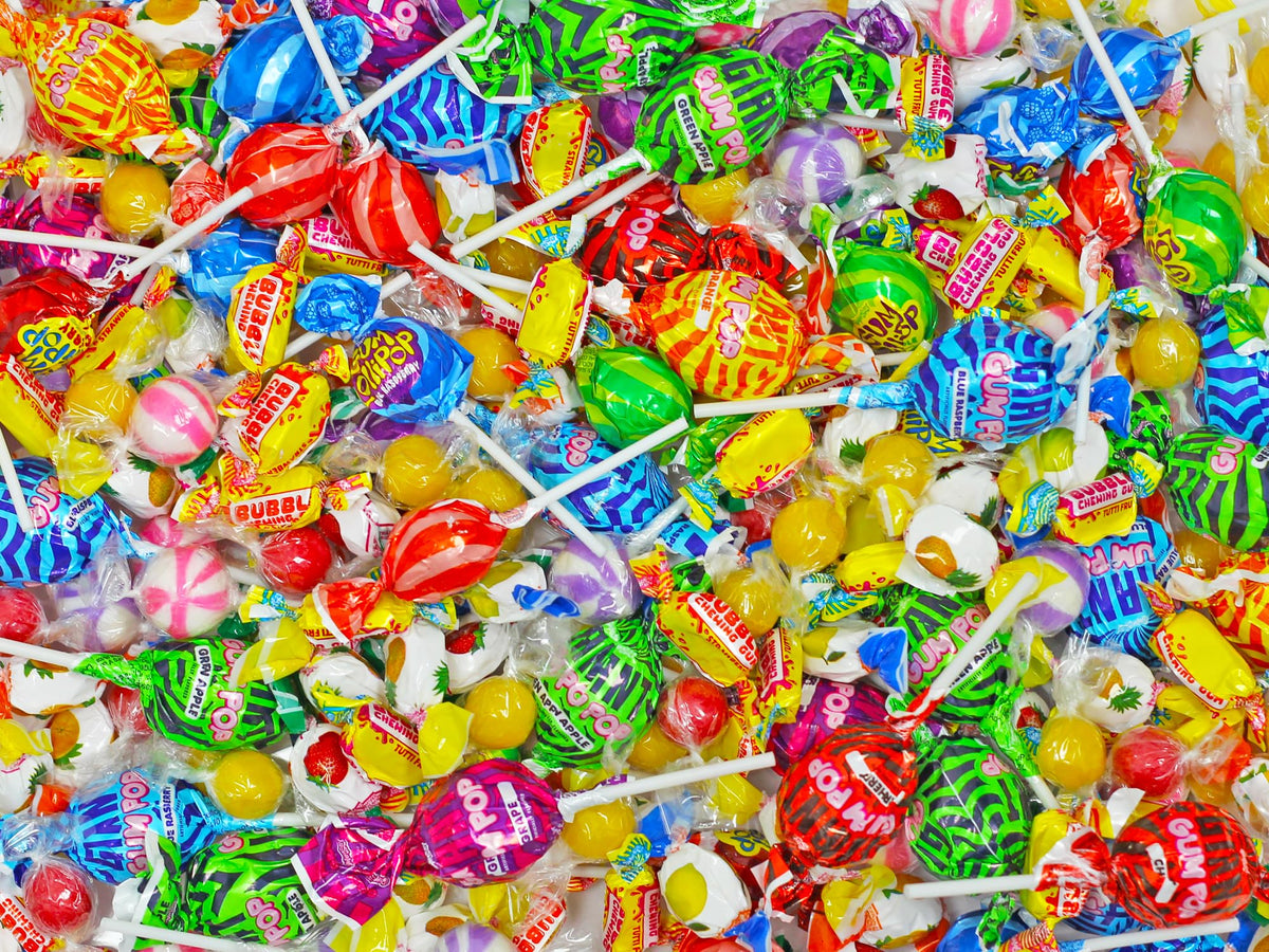 Dooboe parade candy mix, individually wrapped for sharing at events.