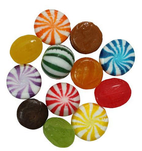 Dooboe party candy buffet display with colorful individually wrapped pieces