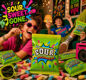 Dooboe travel-friendly sour gummy worms for on-the-go snacking