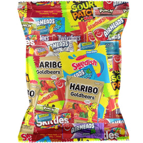 Doomi bulk fruit candy 32oz assorted bears and candies, family-friendly treat.