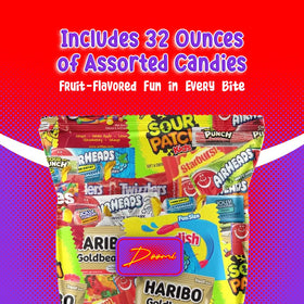 Doomi bulk fruit candy 32oz individually wrapped pieces, convenient on-the-go.