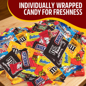 Doomi Twix and Milky Way selection provides crunchy and creamy contrasts.