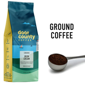 Door County Coffee Arabica beans closeup highlighting premium quality