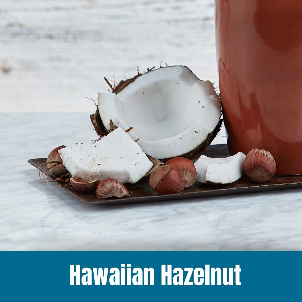 Ground coffee 10oz for Door County Hawaiian Hazelnut ready for drip brewing.