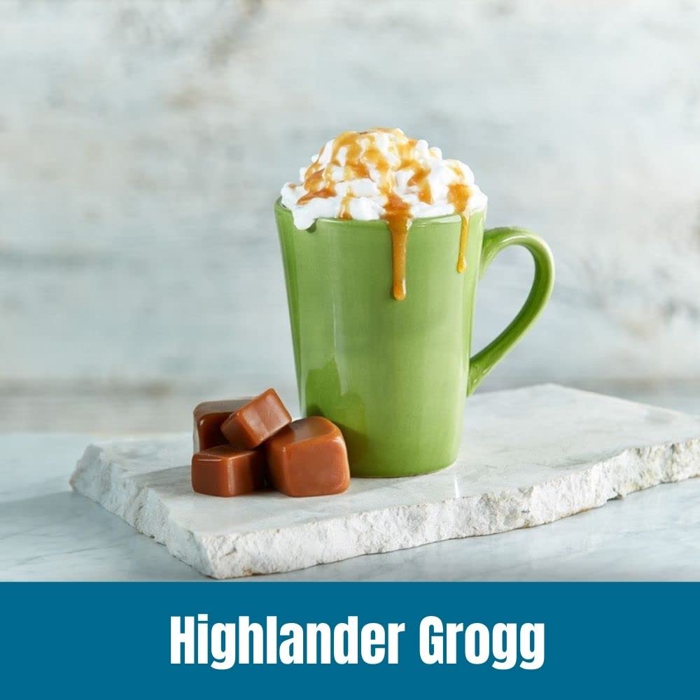 Steaming cup of Highlander Grogg invites warmth and flavor.