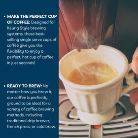 Packaging of Jamaican Me Crazy signals premium, ready-to-use single-serve cups.
