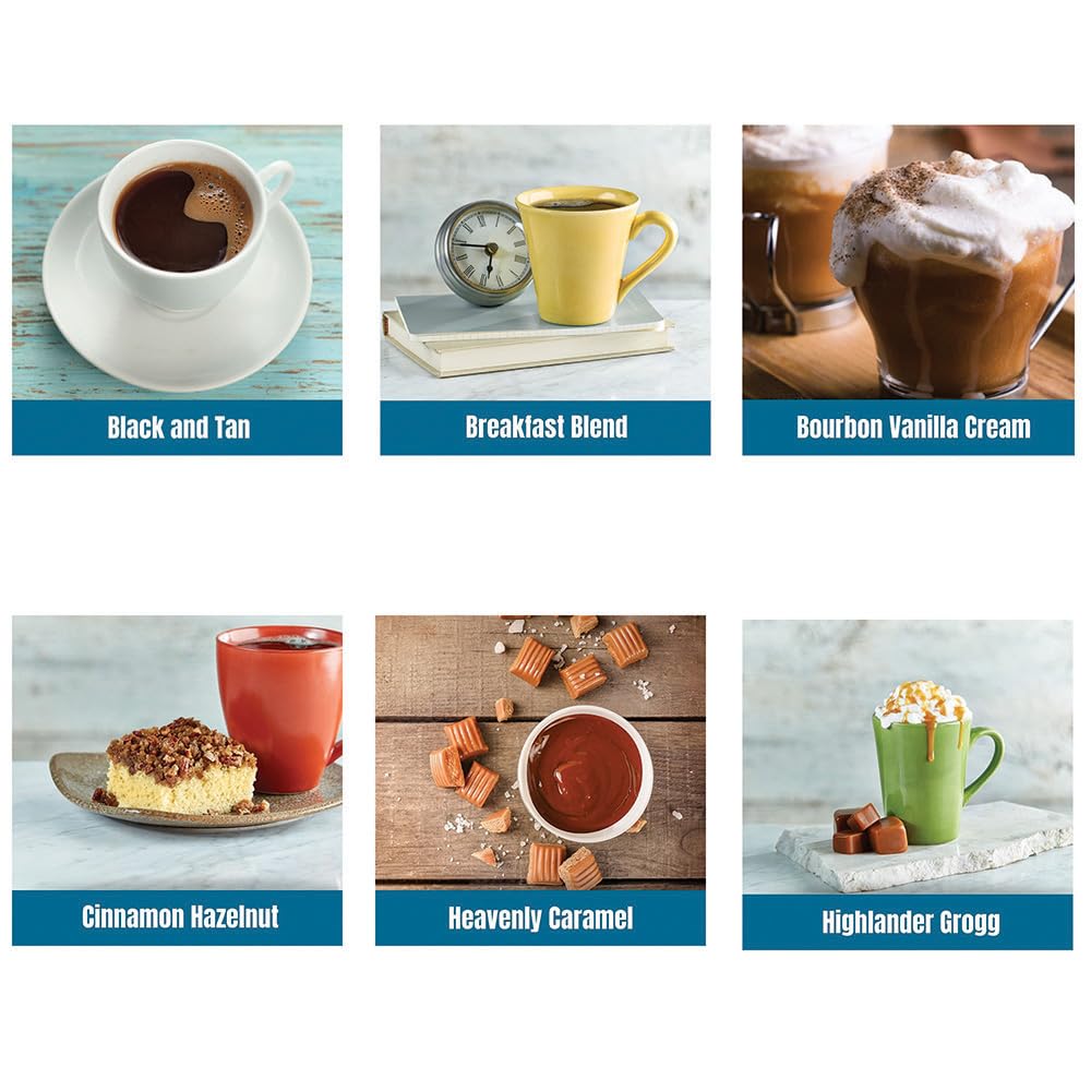 Door County Coffee Cinnamon Hazelnut in sampler pack with spiced, nutty notes.