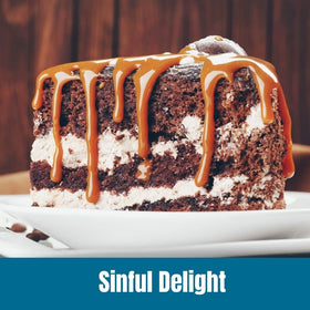 Pouring Sinful Delight DECAF brew into a mug for a smooth moment.
