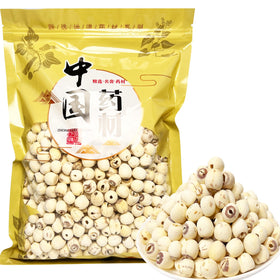 Doorpetal dried lotus seeds pack close-up for cooking and texture.