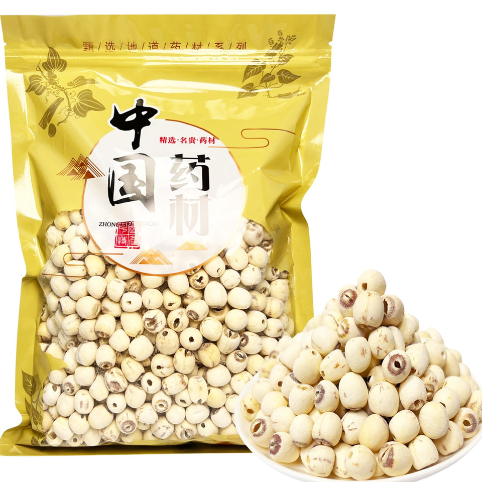 Doorpetal dried lotus seeds pack close-up for cooking and texture.