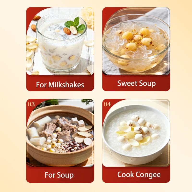 Doorpetal lotus seeds ground into powder for baking and fragrant desserts.