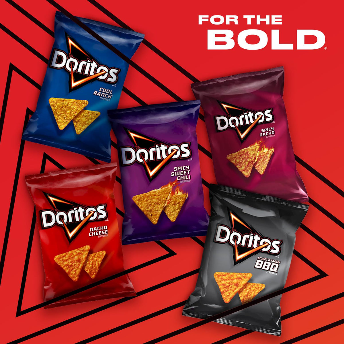 Doritos Cool Ranch bags on display for quick home snacking.