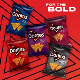 Doritos Cool Ranch bags on display for quick home snacking.