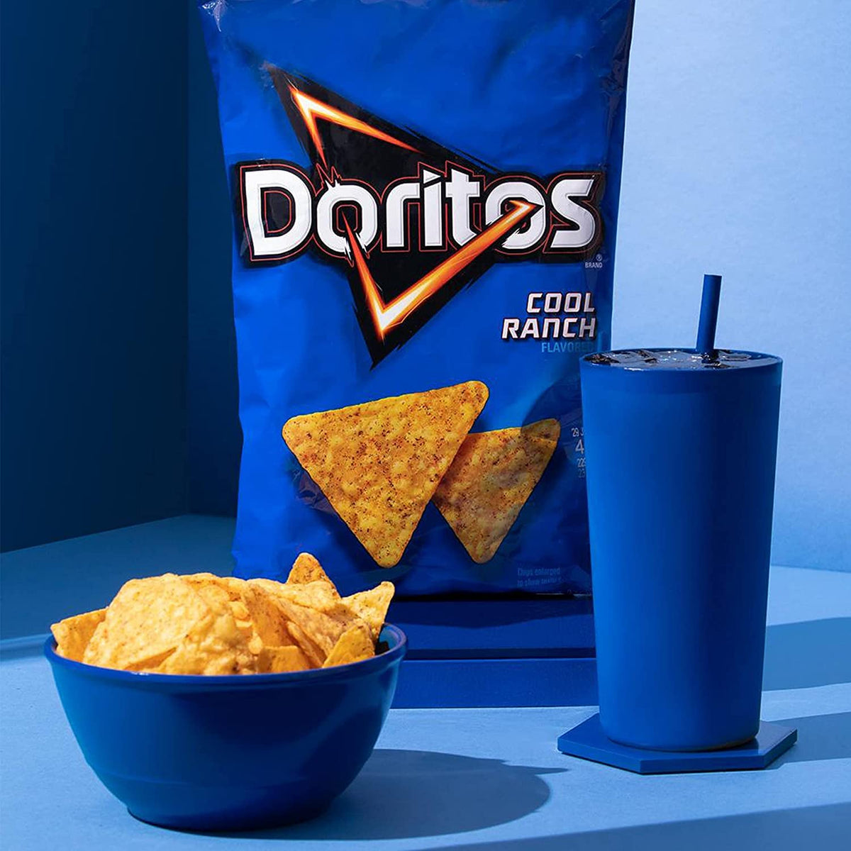 Doritos Cool Ranch serving bowl scene invites shareable party bites.